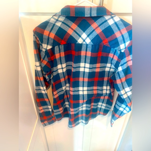 Quiksilver Youth Large Button Down Flannel Shirt - Picture 2 of 3